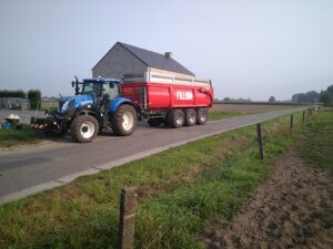 Transport met volumekipperper